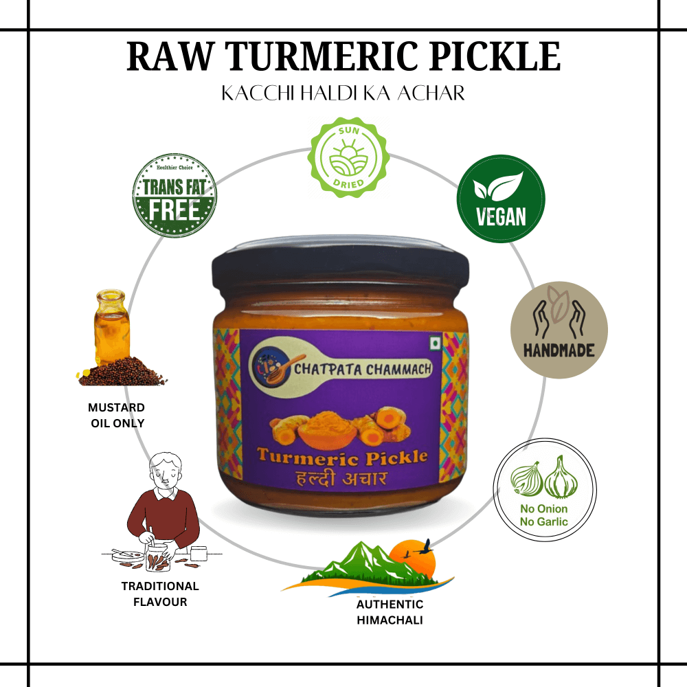 Raw Turmeric Pickle | kachi Haldi ka Achar